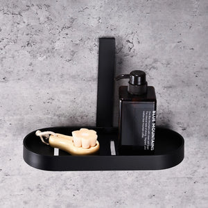 Cestino per bagno nero serie evolution - fissaggio con biadesivo o ad incollo