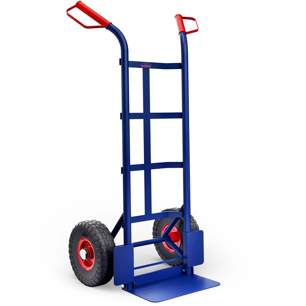 Carrello Portapacchi Pieghevole 200kg Pneumatici Maniglie Ergonomiche Carrellino con Ruote Portatutto Carrelli a Mano Saliscale in Acciaio Trasloco Porta Sacchi Trasporto Carichi Pesanti