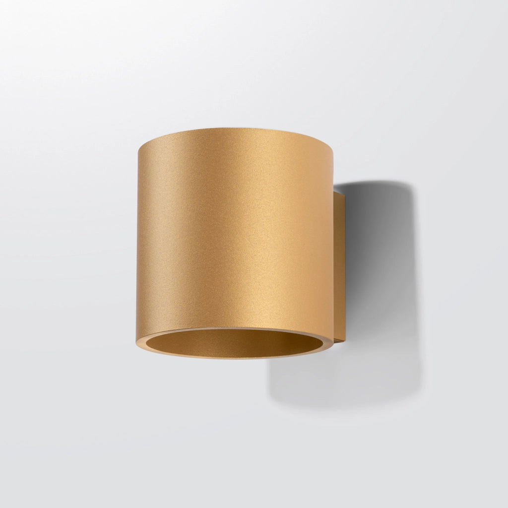 Applique RONDEO cilindro oro ottone 1xG9 8W Pure Lume