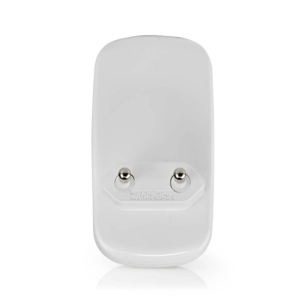 Luce notturna a LED con sensore di movimento e giorno/notte automatico Bianco Nedis