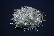 Luci di Natale Led filo Trasparente Luce Calda Fredda da Esterno Interno Albero Numero Led: 300, Temperatura di colore: Luce Bianca