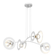 Lampada a sospensione Euforia in acciaio bianco