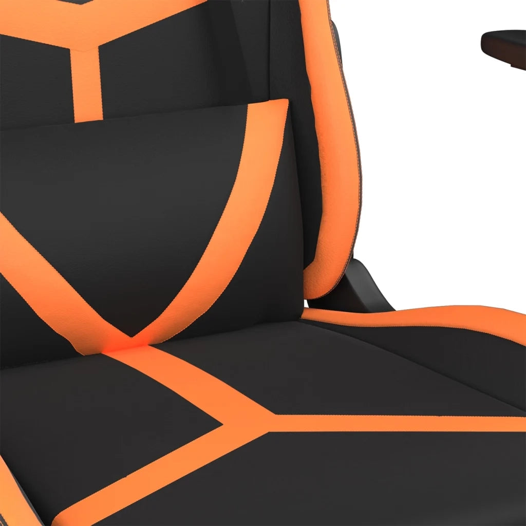 Sedia da Gaming | Sedia da e-sports Nero e Arancione in Similpelle