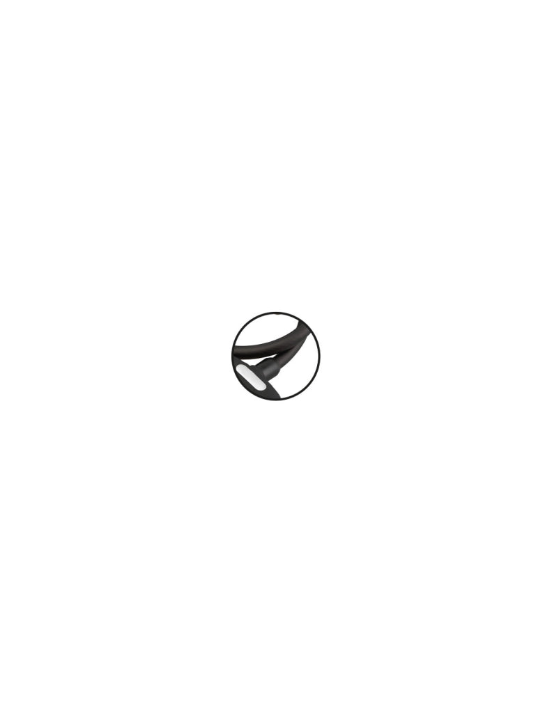 Antifurto a chiave Stunt, cavo d'acciaio, bicicletta, 12mmx0.8m, 2 chiavi, nero - THIRARD