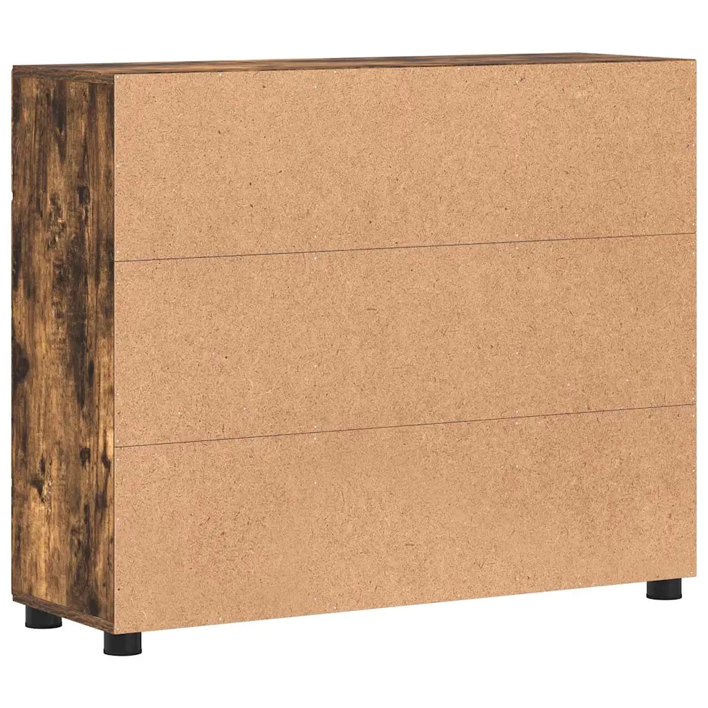 Credenza con lo scaffale FLORIN Rovere fumé 88,5 x 30,5 x 73 cm