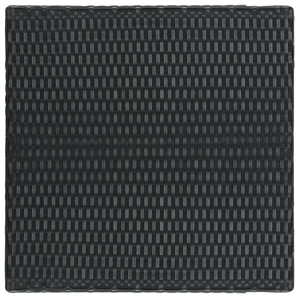 Set Bar da Giardino 5 pz con Cuscini Polyrattan Nero 3064778