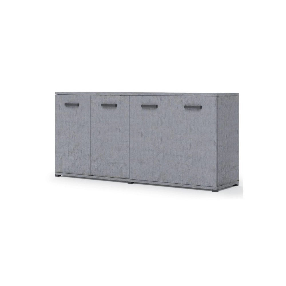Mobile multiuso 180x45x80 ingresso e ufficio Viareggio colore cemento