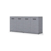 Mobile multiuso 180x45x80 ingresso e ufficio Viareggio colore cemento