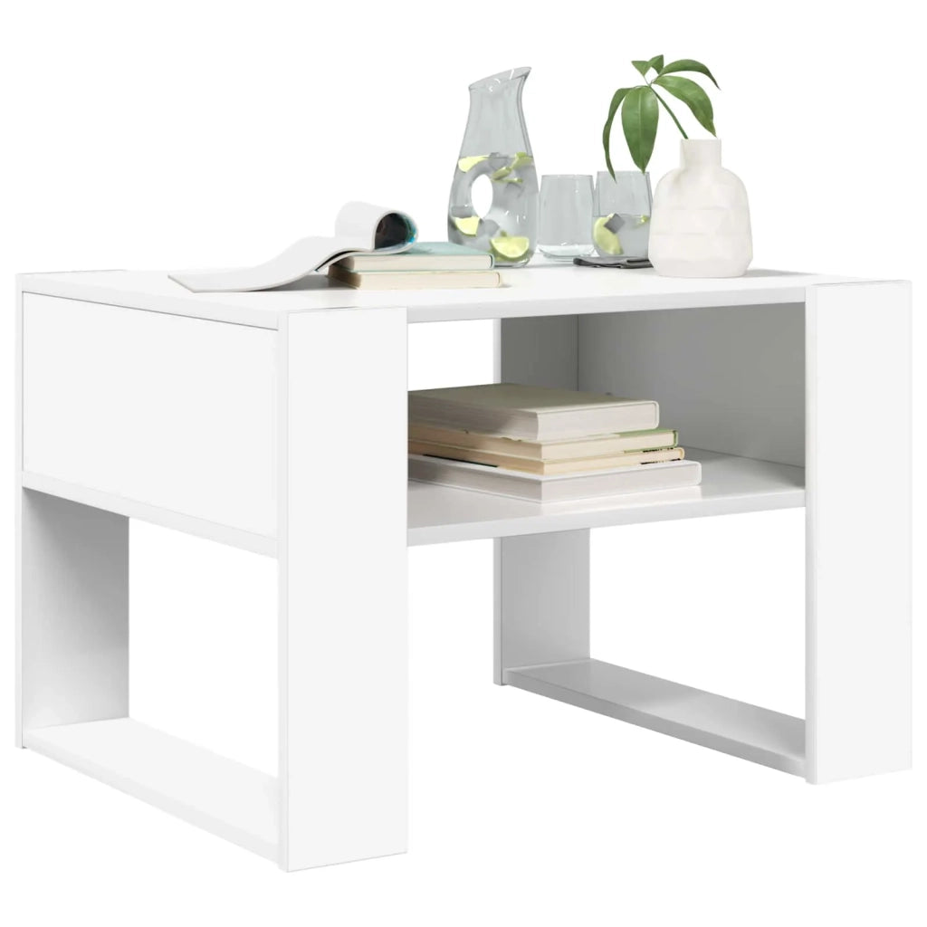 Tavolino da salotto Bianco 66 x 53 x 45 cm Legno multistrato