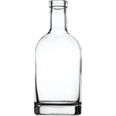 BOTTIGLIA DISTILLATI OBLO - VETRO TRASP LT 0,20- 30 pezzi