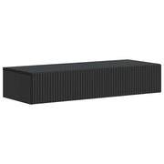 Tavolino da Parete Laterale Nero 87,5 x 34,5 x 17 cm