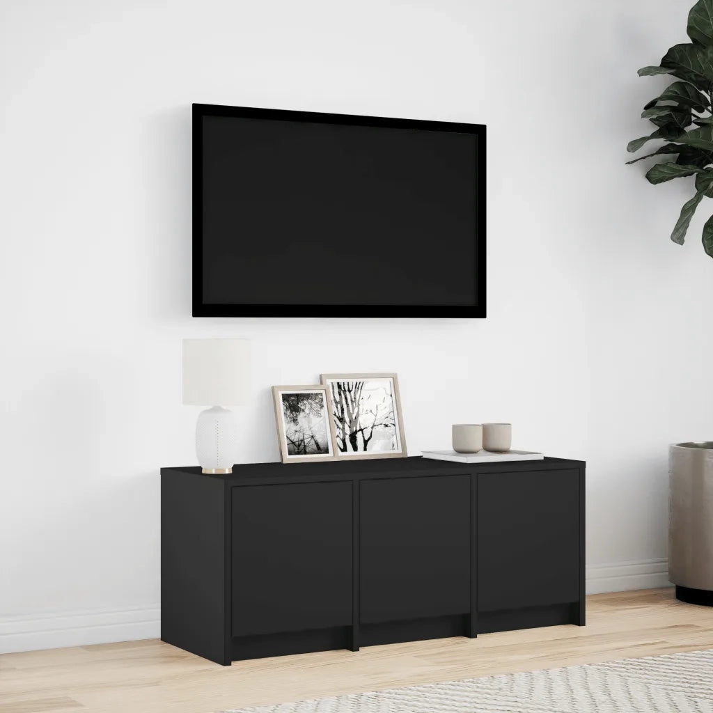 Mobile Porta TV con LED Nero 97x34x40 cm in Truciolato