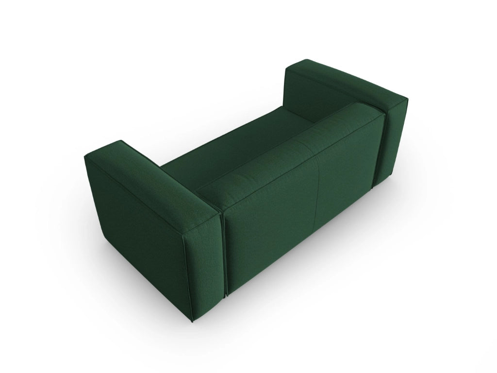 Cosmopolitan Design - Divano "Mackay" 2 posti in velluto strutturato verde 