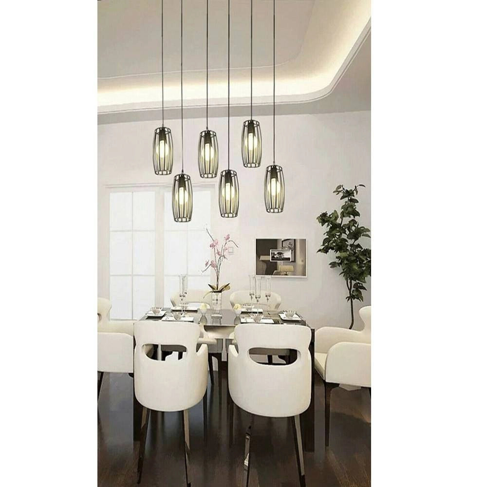 Trade Shop - Lampadario Soffitto E27 Di Forma Ovale Nero Bianco Portalampada Sospensione A34 - Nero
