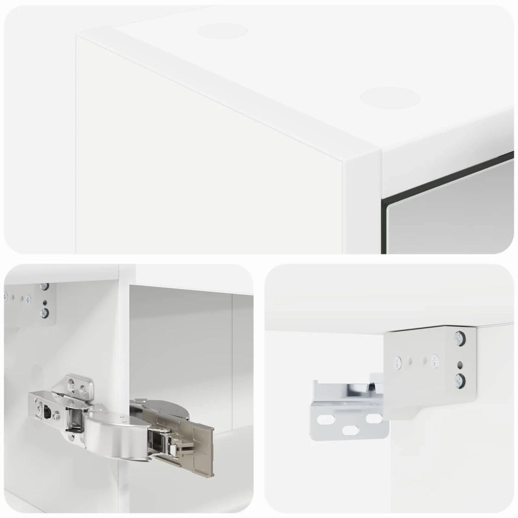 Mobiletto per specchio da bagno Bianco 43 x 16 x 62.5 cm