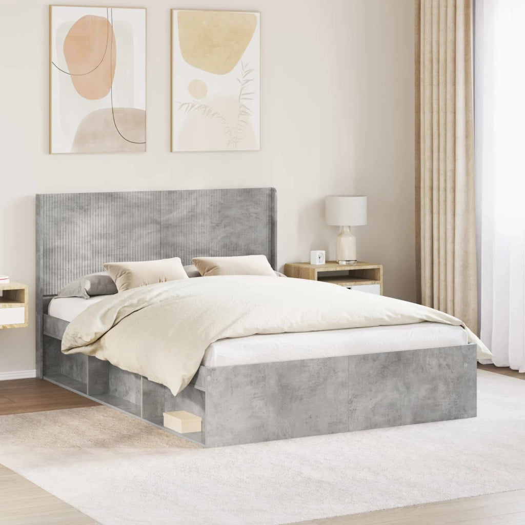 Testiera Letto Grigio Cemento 889568