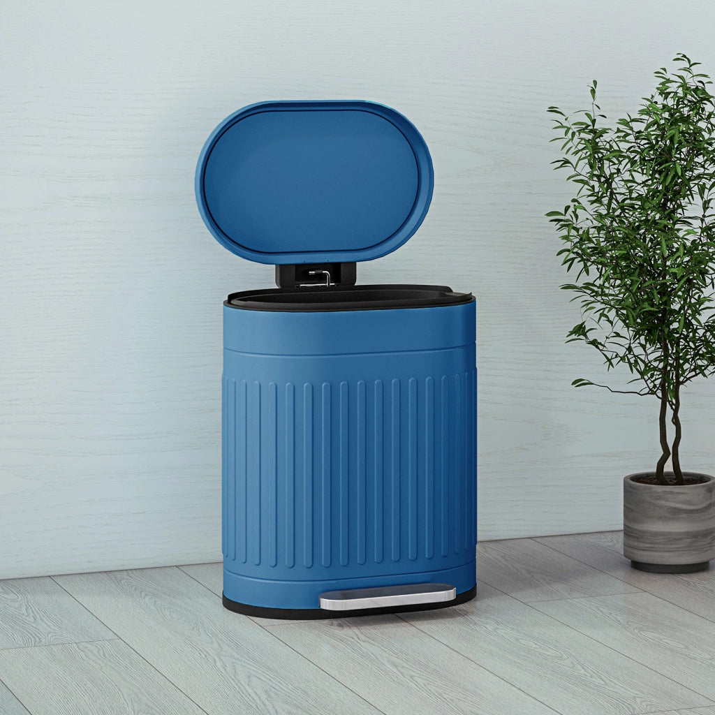 Cestino per rifiuti da cucina a pedale 20L ¨C zephmum ¨C 36.5x31.2x45 cm blu