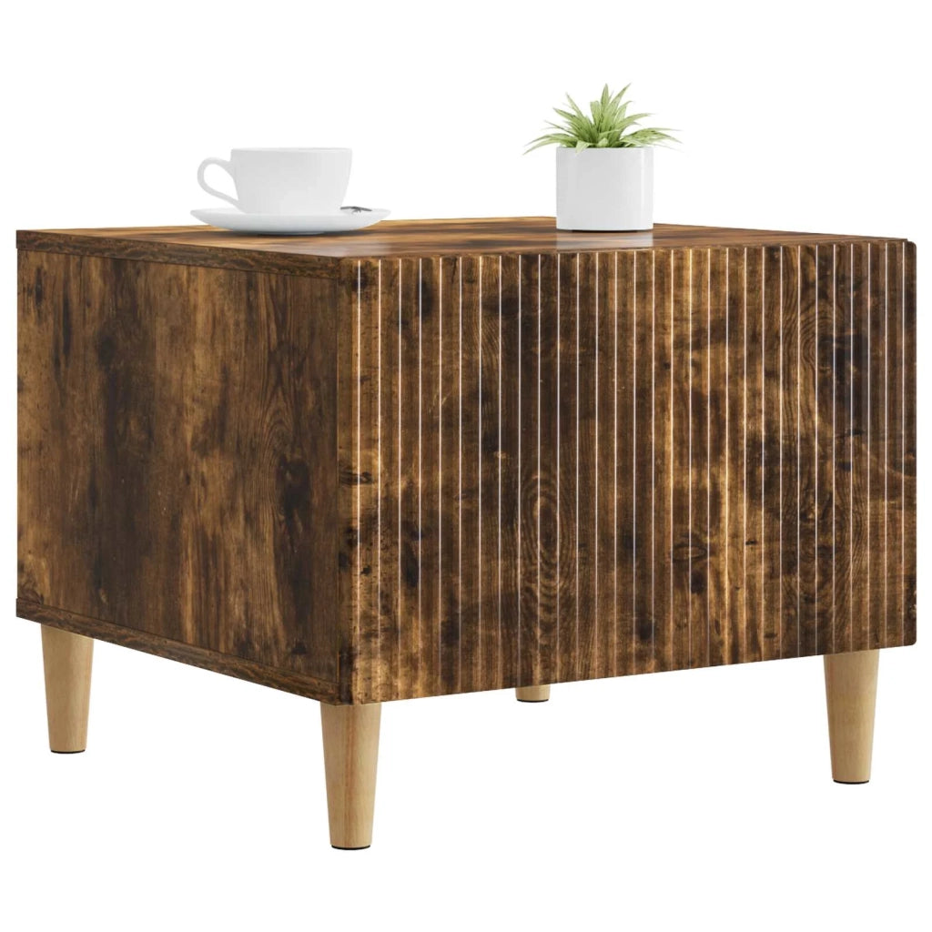Tavolino da salotto con cassetto Rovere Fumo 49 x 50 x 40 cm 894740