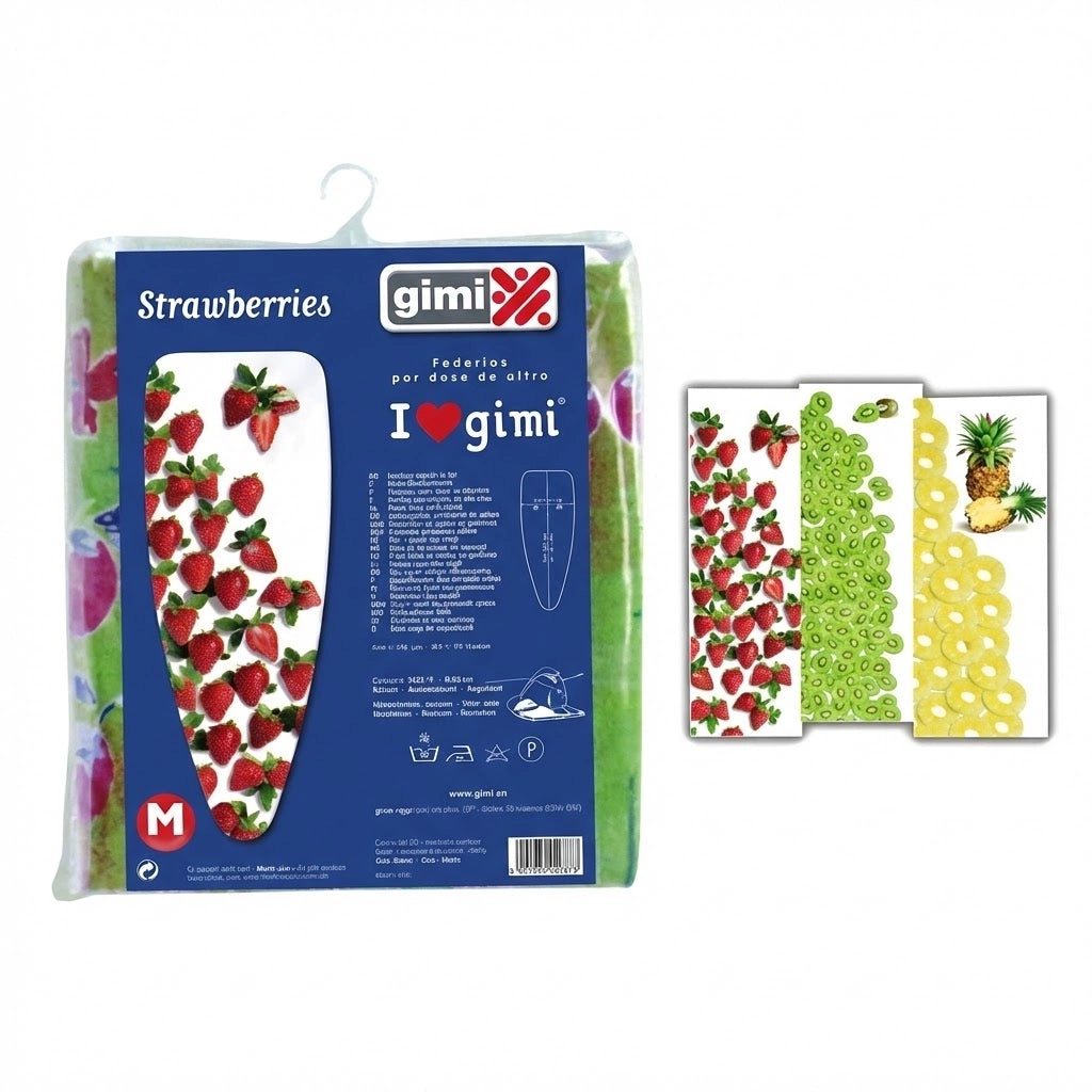 TELO ASSE DA STIRO IN COTONE LOVE GIMI- - cm.139x55 L per assi da stiro max cm.130x44 - 1 blister GIMI