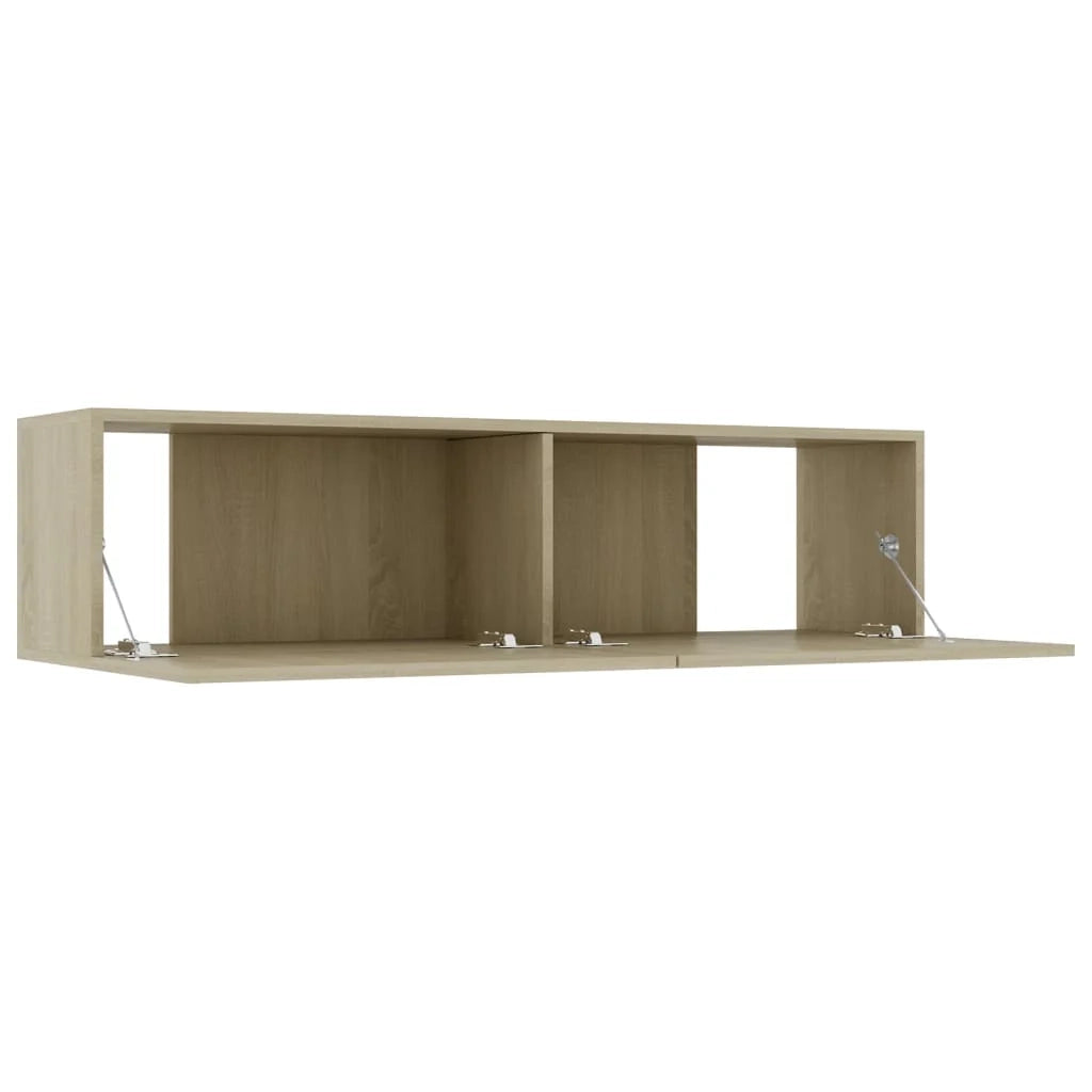 Mobile TV multimediale mensola TV credenza TV sala da pranzo soggiorno camera da letto rovere Sonoma 120 x 30 x 30 cm legno ingegnerizzato rovere Sonoma 02_0027460