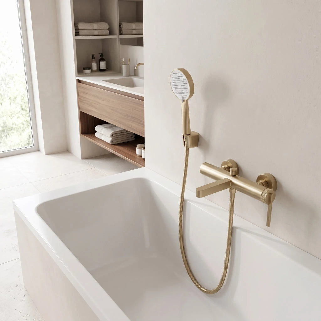 Rubinetto Da Vasca Rea Grace Brush Gold
