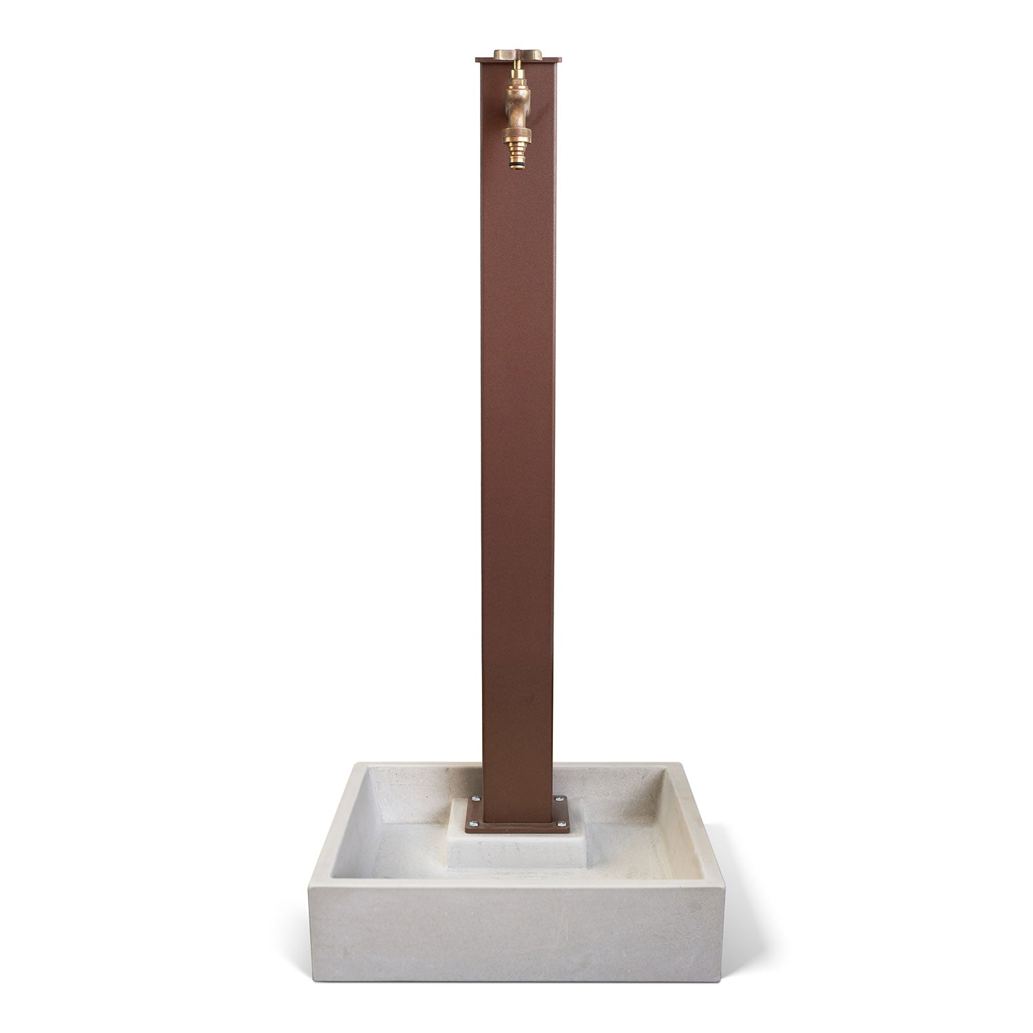 Basamento per Fontana 40x40x10 cm in Calcestruzzo Plinto XL Grigio