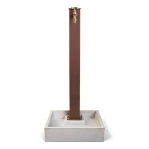 Basamento per Fontana 40x40x10 cm in Calcestruzzo Plinto XL Grigio