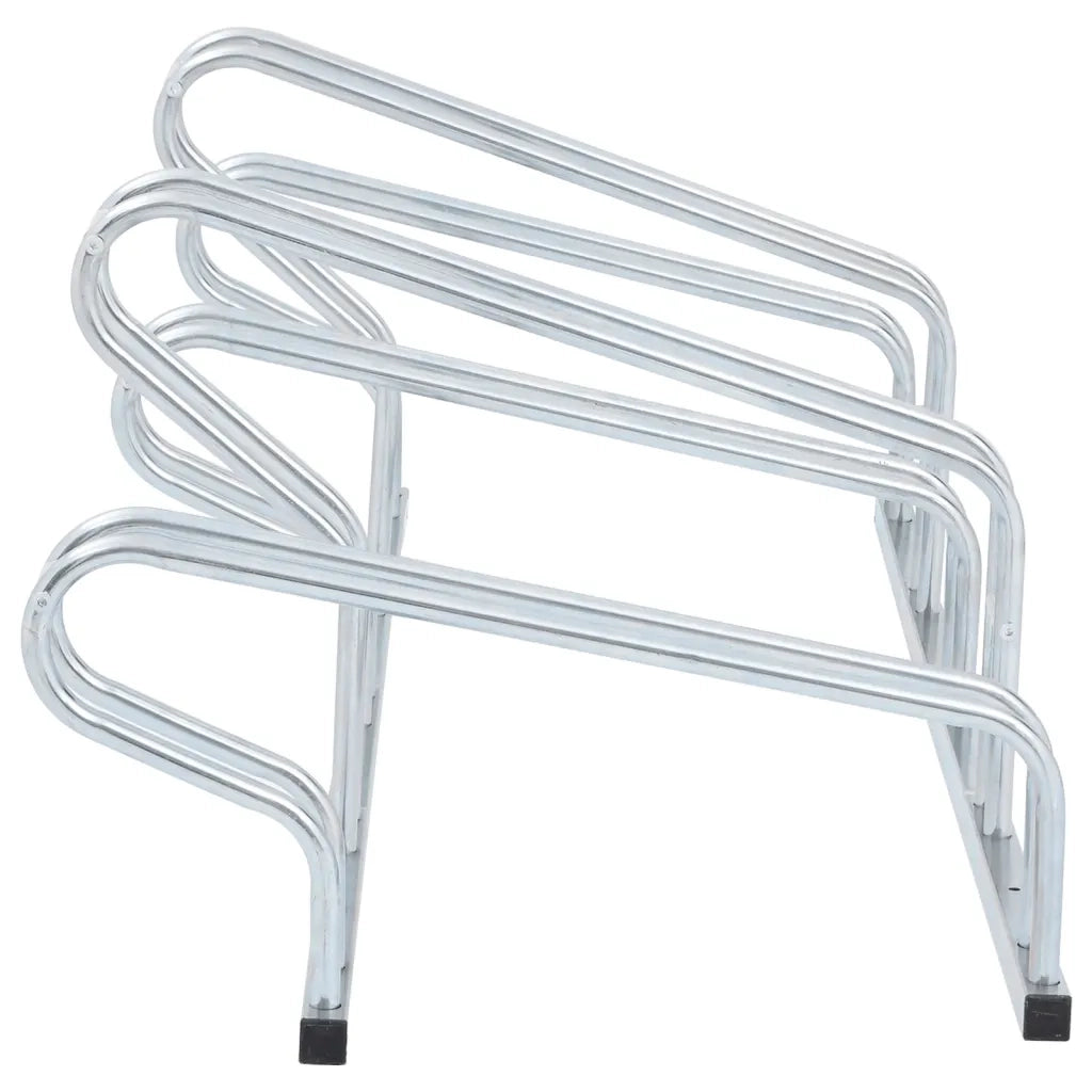 Supporto per 5 Bici da Pavimento Autoportante Acciaio Zincato 4005576