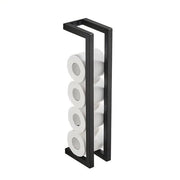 Organizzatore per asciugamani in carta per bagno da parete, Toiletpapierholder da parete, progettato per la facilità di installazione, adatto per bagno, cucina, ufficio, finitura nera, stile moderno e costruzione duratura.