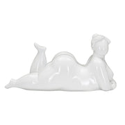 Scultura VKH377, Bianco, Poliresina, 32x16x16 cm