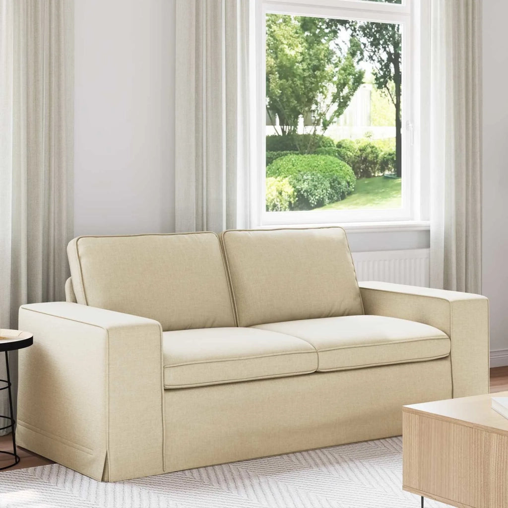 Divano Crema 182 x 80 x 82 cm Tessuto