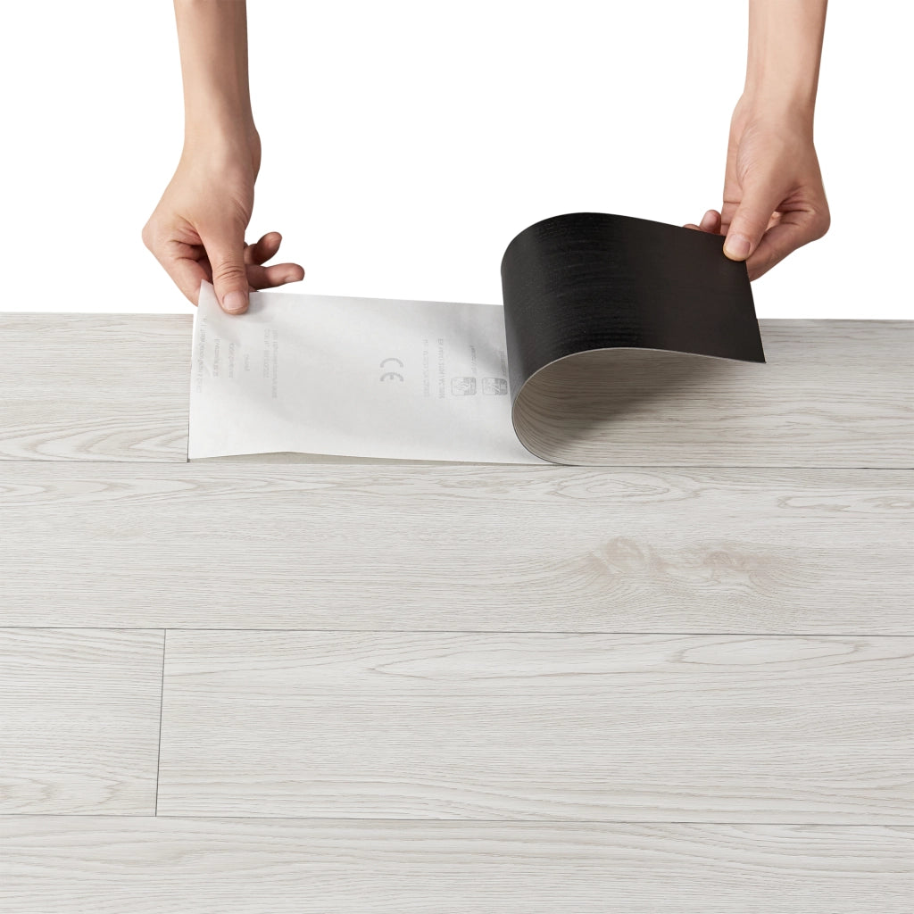Piastrelle Adesive Vanola in PVC per Spazi Interni 28 listoni = 3,92 m² Effetto Quercia Bianca NEU.HOLZ