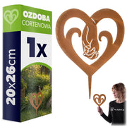 KADAX Ozdoba cortenowa Serce P25723 K16453 ZESTAW 1 PACZKA = 1 SZT !!!!