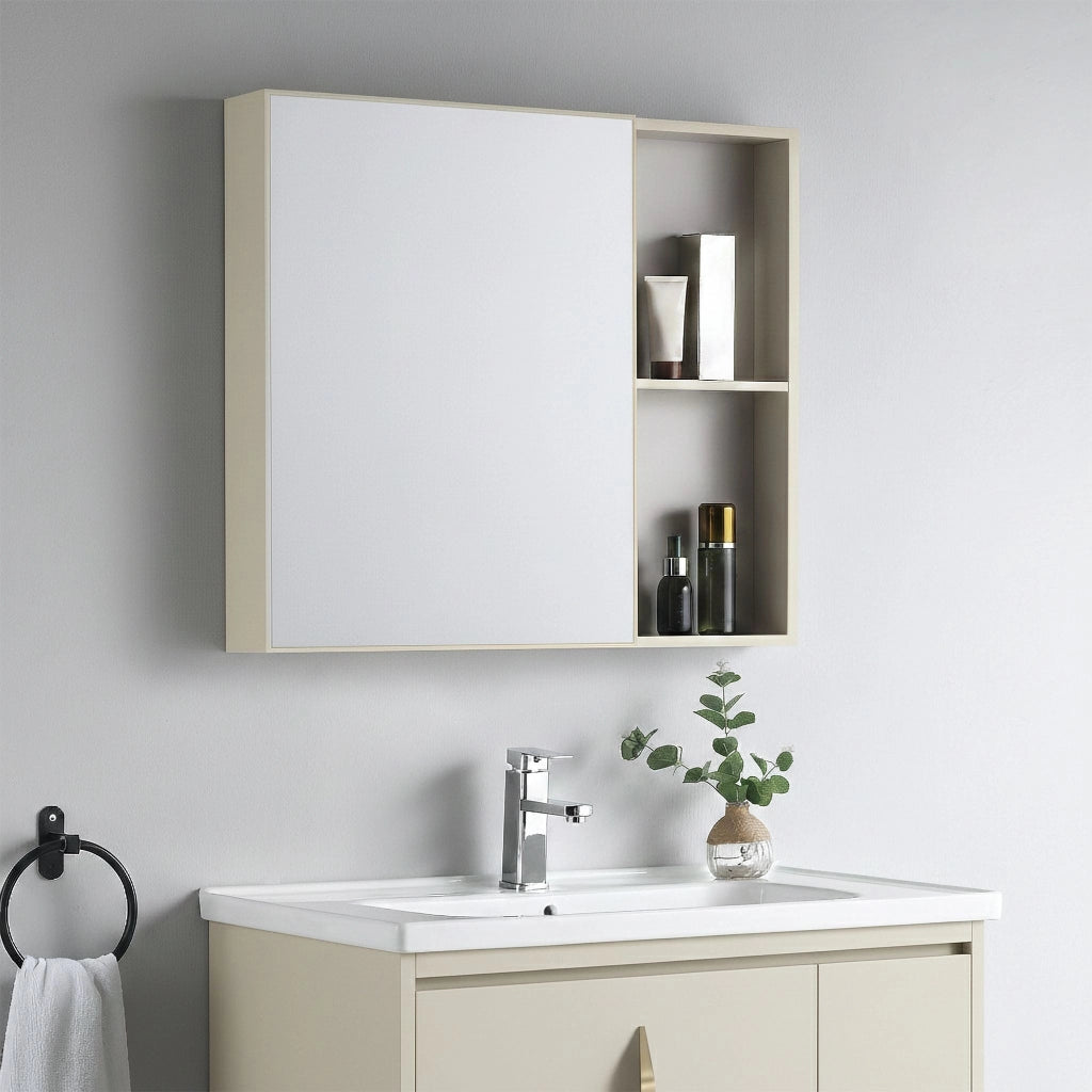 Set Di Mobili Da Bagno Con Lavabo Paris 60cm Beige