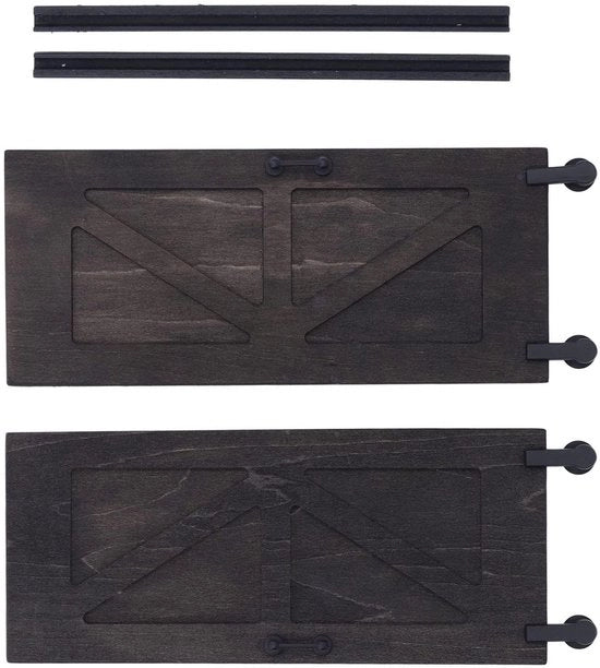 12 - 2 pezzi - Maniglie - Materia di betulla - Decorazione per casa dei bambini - Dettaglio autentico - Porta per casa dei bamboli

Specifiche tecniche: 
- Scala: 1:12
- Materiale: Berkenmateriaal
- Quantità: 2 pezzi