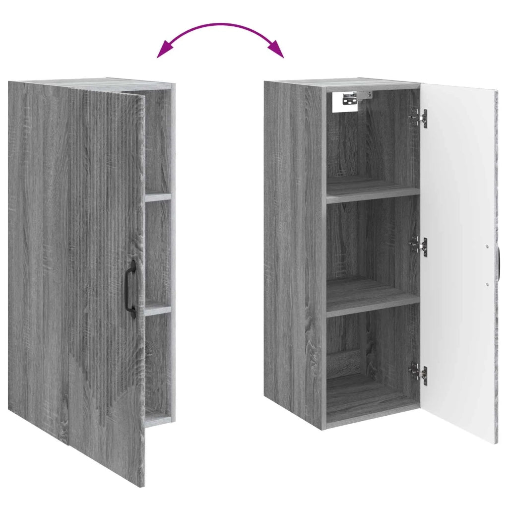 Mobiletto a muro 33 x 34,5 x 90 cm Legno ingegnerizzato 898931