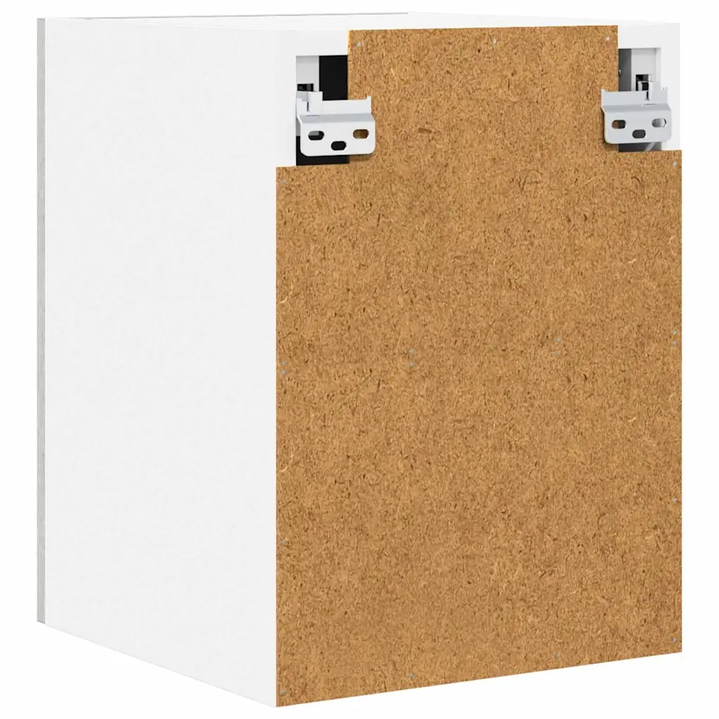 Armadio pensile 2 pcs Grigio Cemento e Bianco 30 x 31 x 40 cm