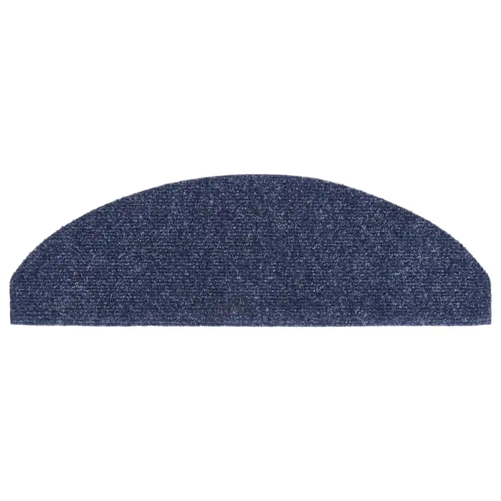 Tappetini per scale autoadesivi 10 pz 65x21x4 cm blu semicircolari grandi 149709