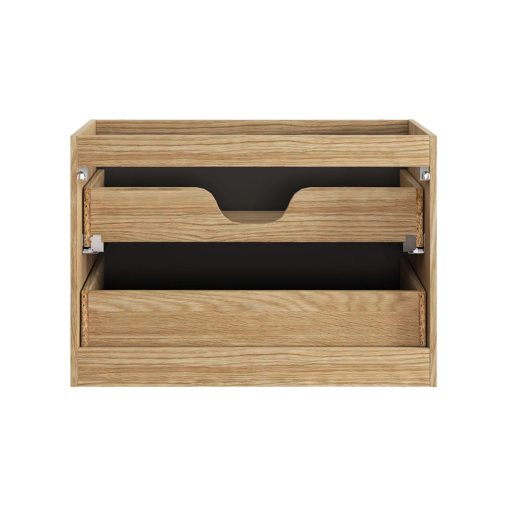 Mobile sottolavabo 80 cm 2 cassetti Luxor Black 80 x 57 x 46 cm