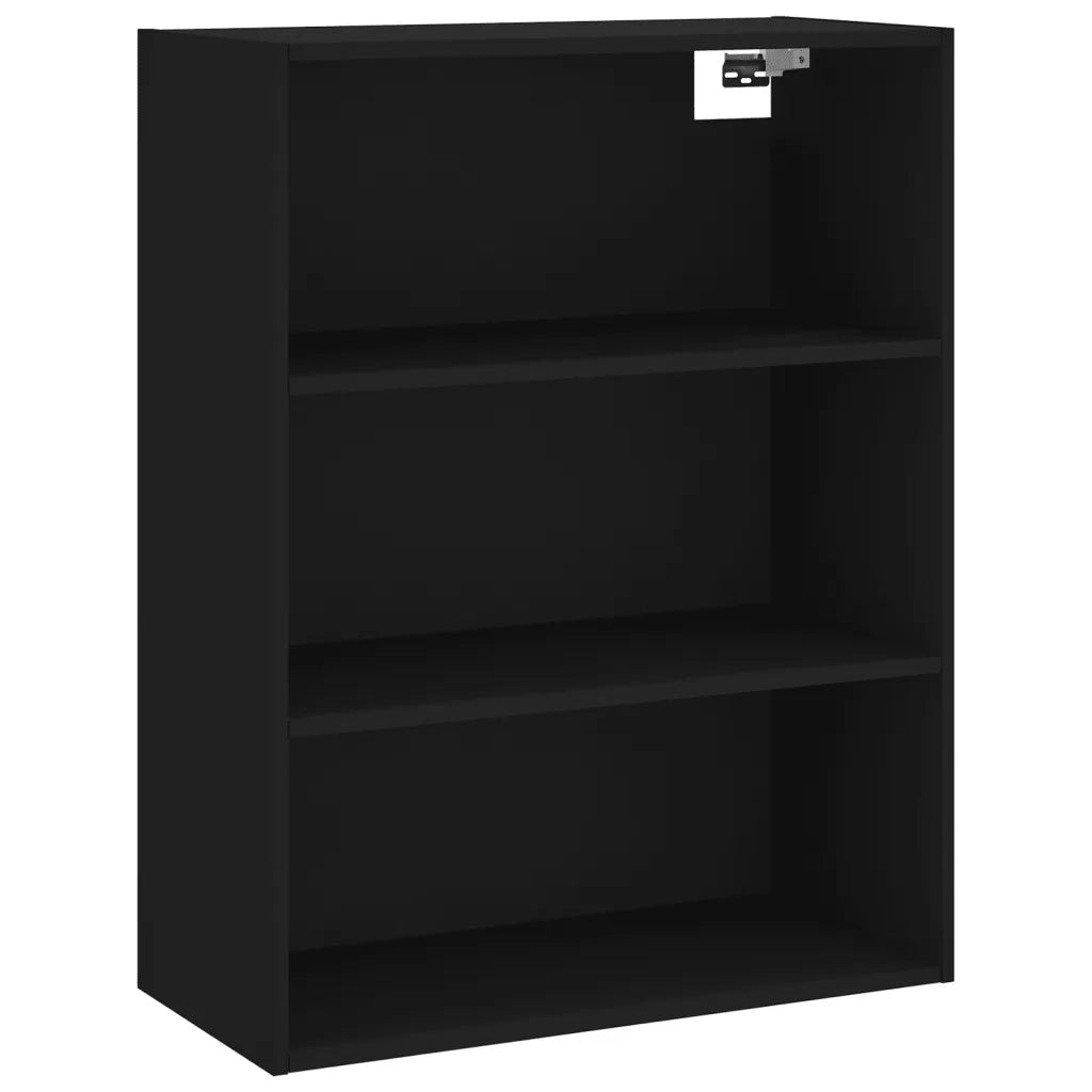 Credenza Nera 69,5x34x180 cm in Legno Multistrato 3189502