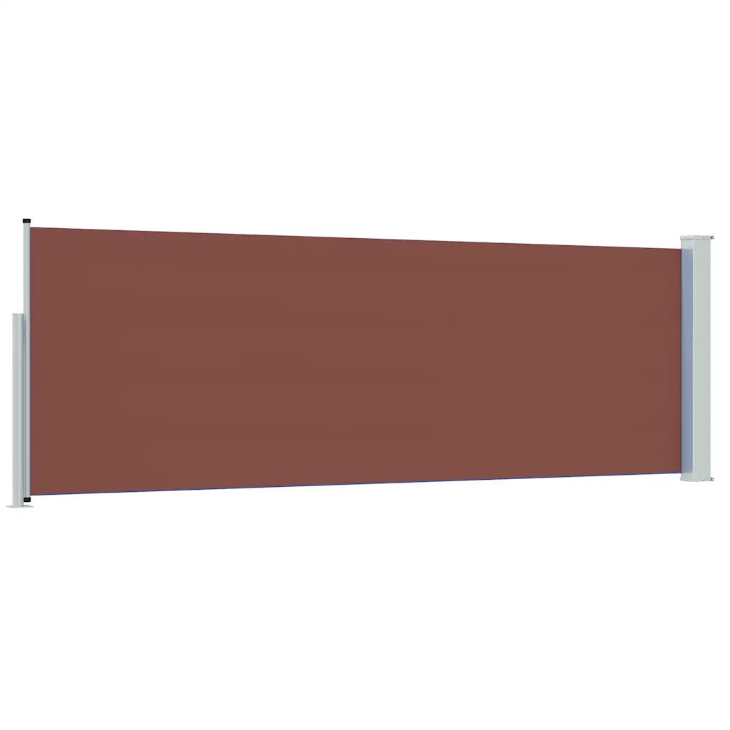 Tenda Laterale Retrattile per Patio 100x314 cm Marrone 48375