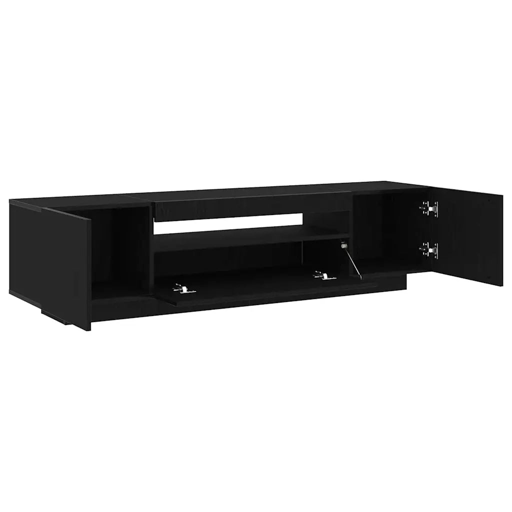 Mobile TV Nero 160 x 35 x 40 cm Legno multistrato 861103