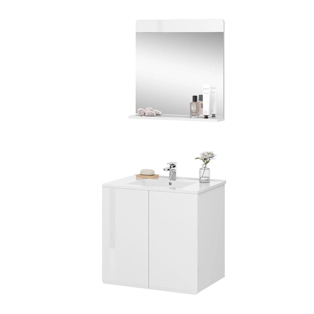 Vicco Set mobili bagno Bianco 2 parti