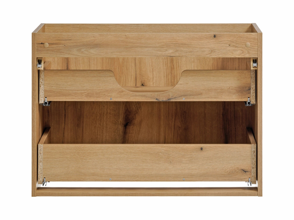 Mobile sottolavabo 80 cm 2 cassetti Nova Oak 80 x 57 x 39 cm