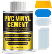 Lijm in plastica 250 g - Lijm per PVC - Impermeabile - Aggancio duraturo - Kit di riparazione - Flessibile e resistente alle fessure - Lijm per riparazioni