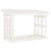 Portalegna portalegna organizer portaoggetti 108 x 64,5 x 77 cm legno di pino bianco 02_0045105