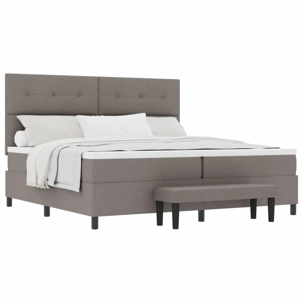 Letto a molle con testiera Talpa 200 x 200 cm Tessuto 3344097