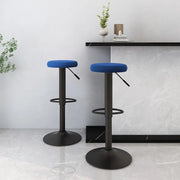 Sgabelli da Bar 2 pz Blu in Velluto