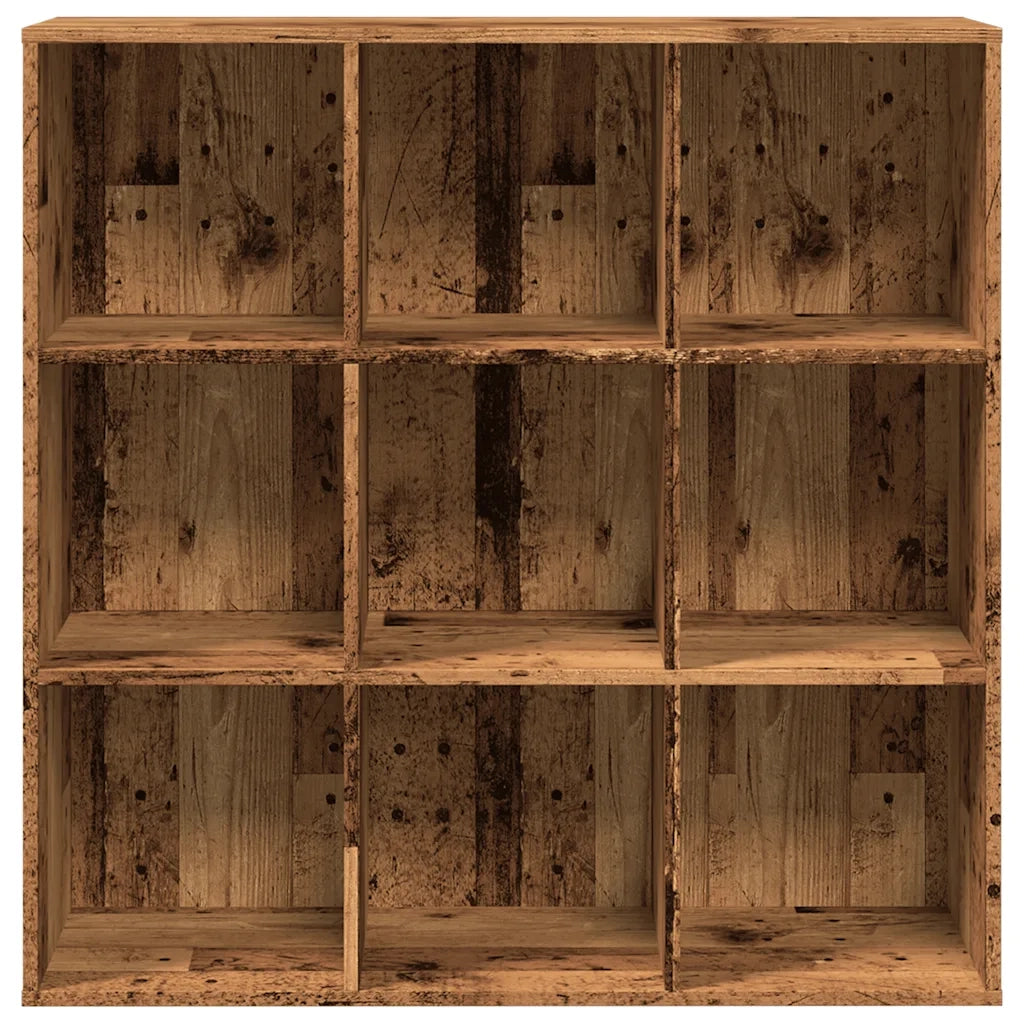 Libreria-Scaffale per Libri-Mobile di Stoccaggio Legno Antico 98x29x97,5 cm