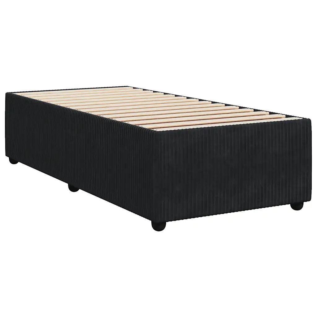 Giroletto senza Materasso Nero 100x200 cm in Velluto 3284990